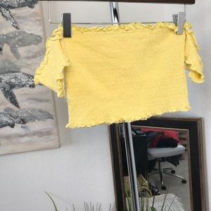 Me To We Off Shoulder Crop Top